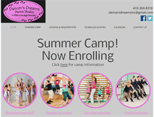 Tablet Screenshot of dancersdreamsinc.net